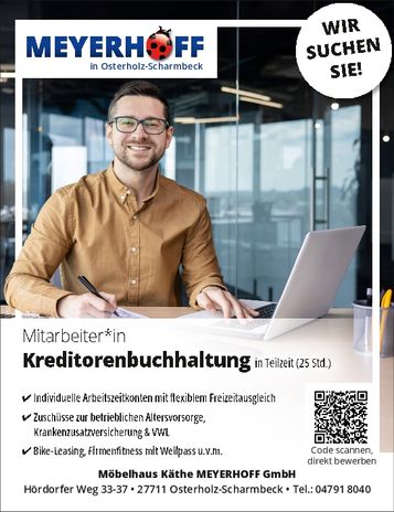 Stellenanzeige Kreditorenbuchhaltung