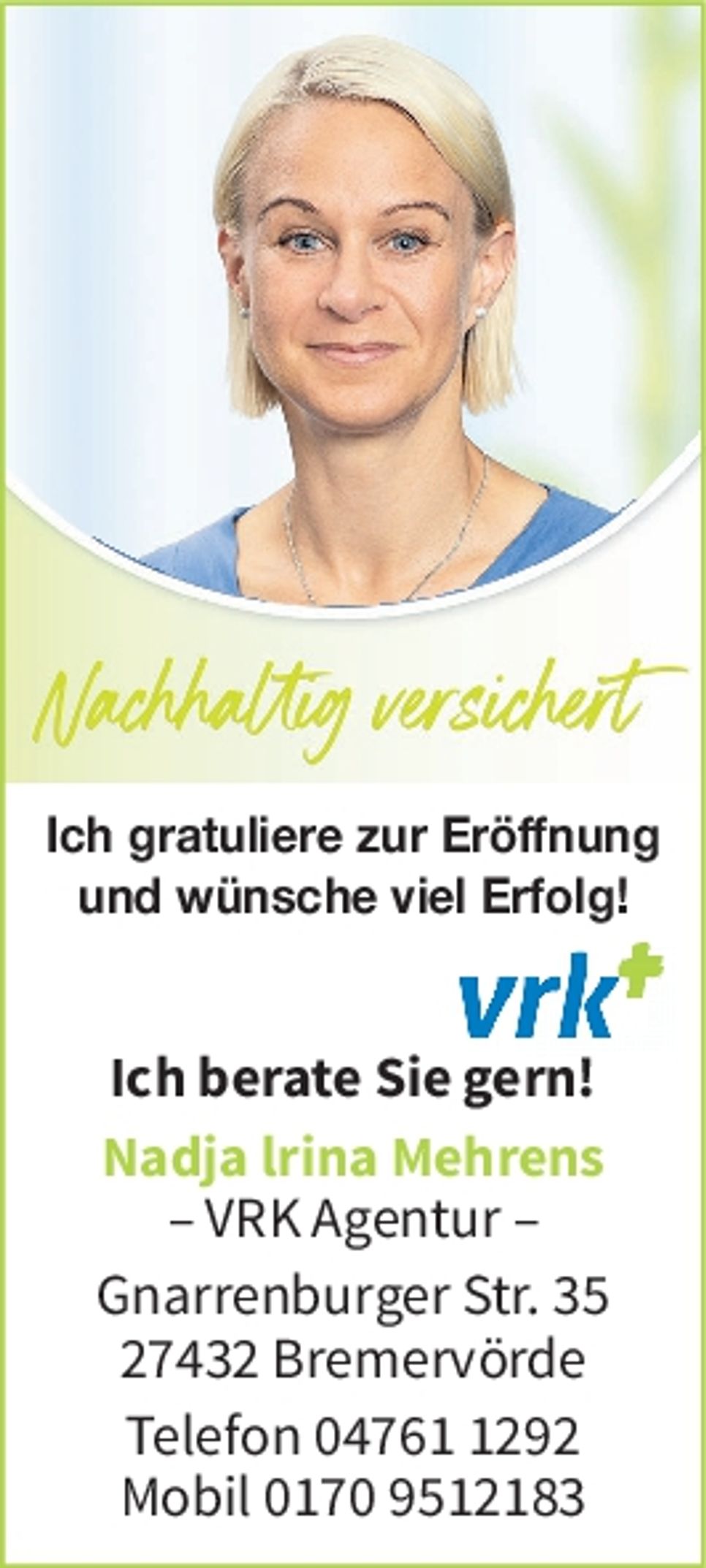 Ich wünsche viel Erfolg