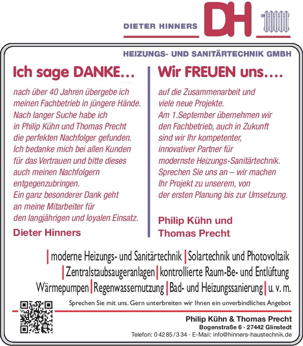 Nach über 40 Jahren ... Übergabe / Übern