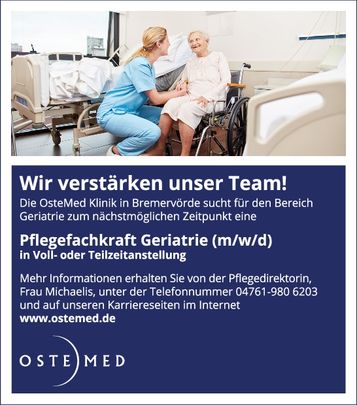 Pflegekraft Geriatrie