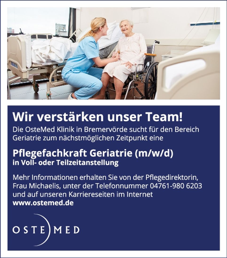 Pflegekraft Geriatrie