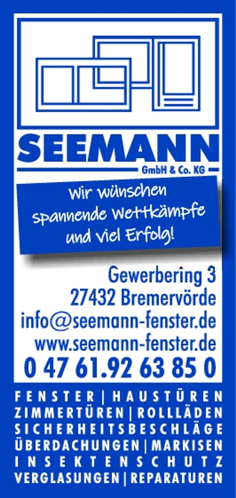 Wir wünschen spannende Wettkämpfe...