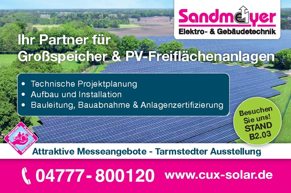 Ihr Partner für Großspeicher und PV