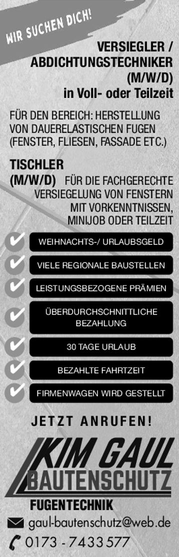 Versiegler | Abdichtungstechnik