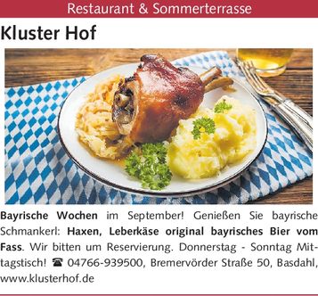 September Bayrische Wochen