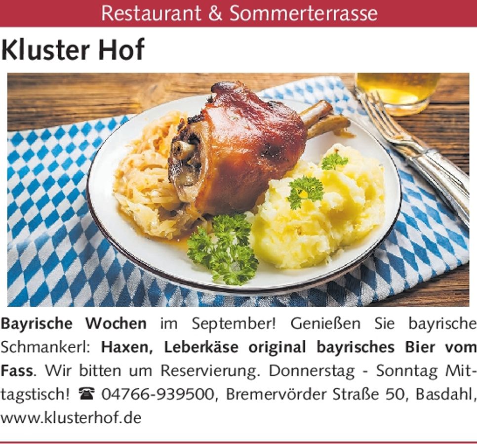 September Bayrische Wochen