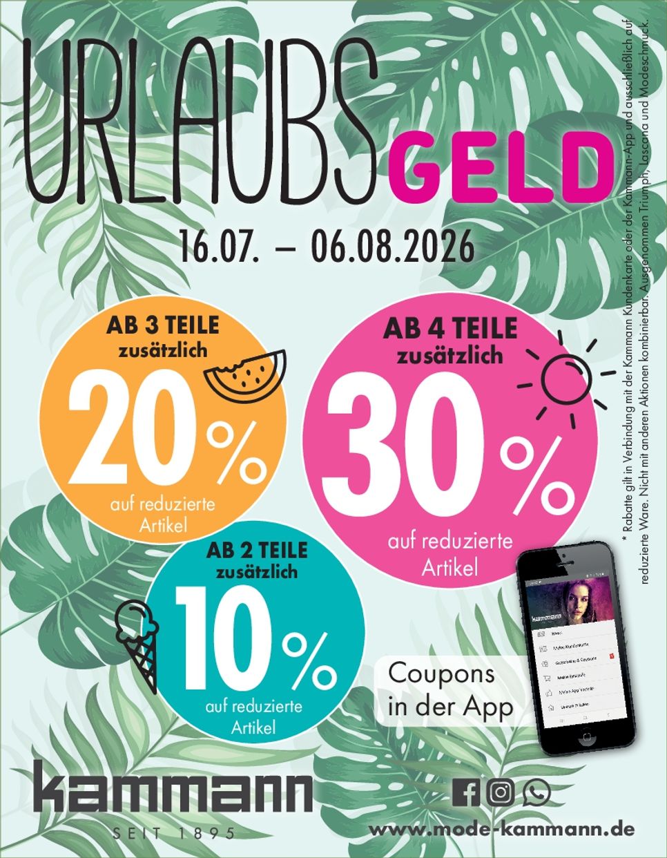 Reduziert für App-Kd.
