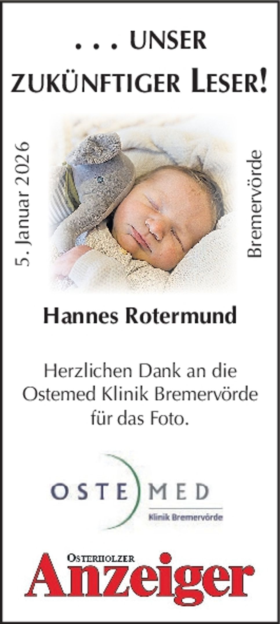 Babys Ostemed -  05.01.2026