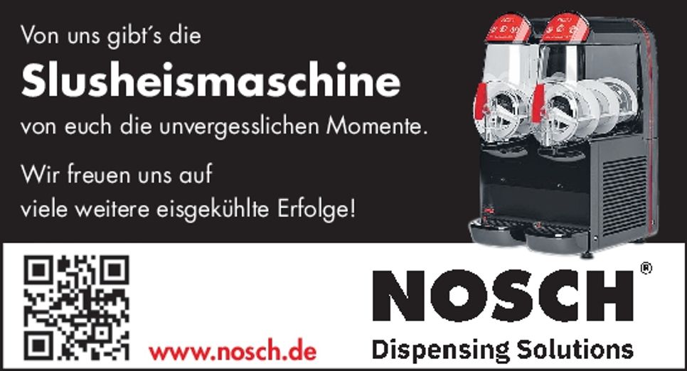 Von uns  gibt`s die Slusheismaschine