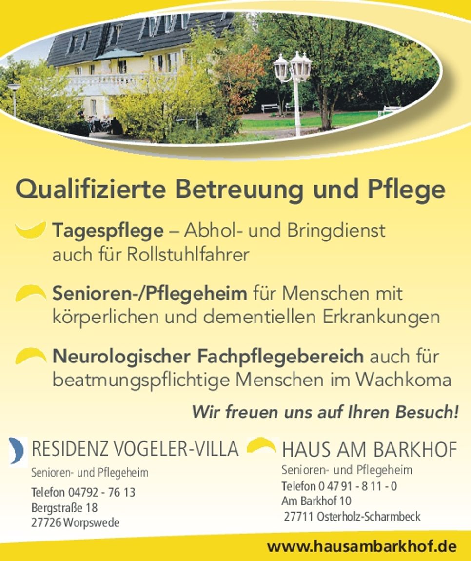 Qualifizierte Betreuung und Pflege