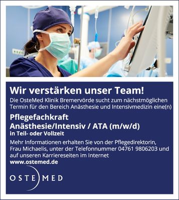 Pflegefachkraft Anästhesie
