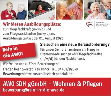 Stellenanzeige  Ausbildung
