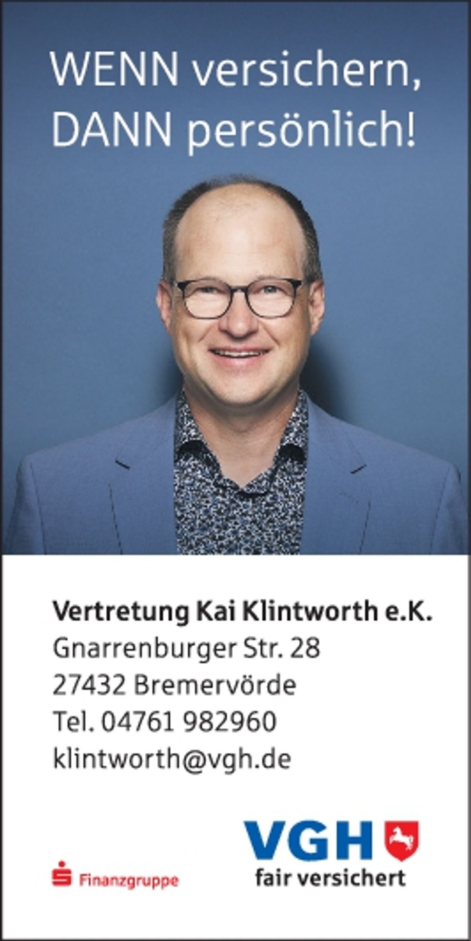 Wenn versichern, dann persönlich