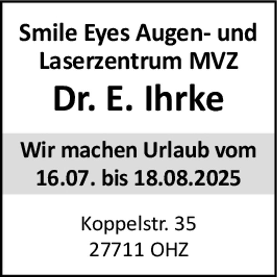 Praxisurlaub 2025