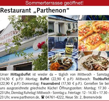 Sitzplatz-Mittagsbuffet
