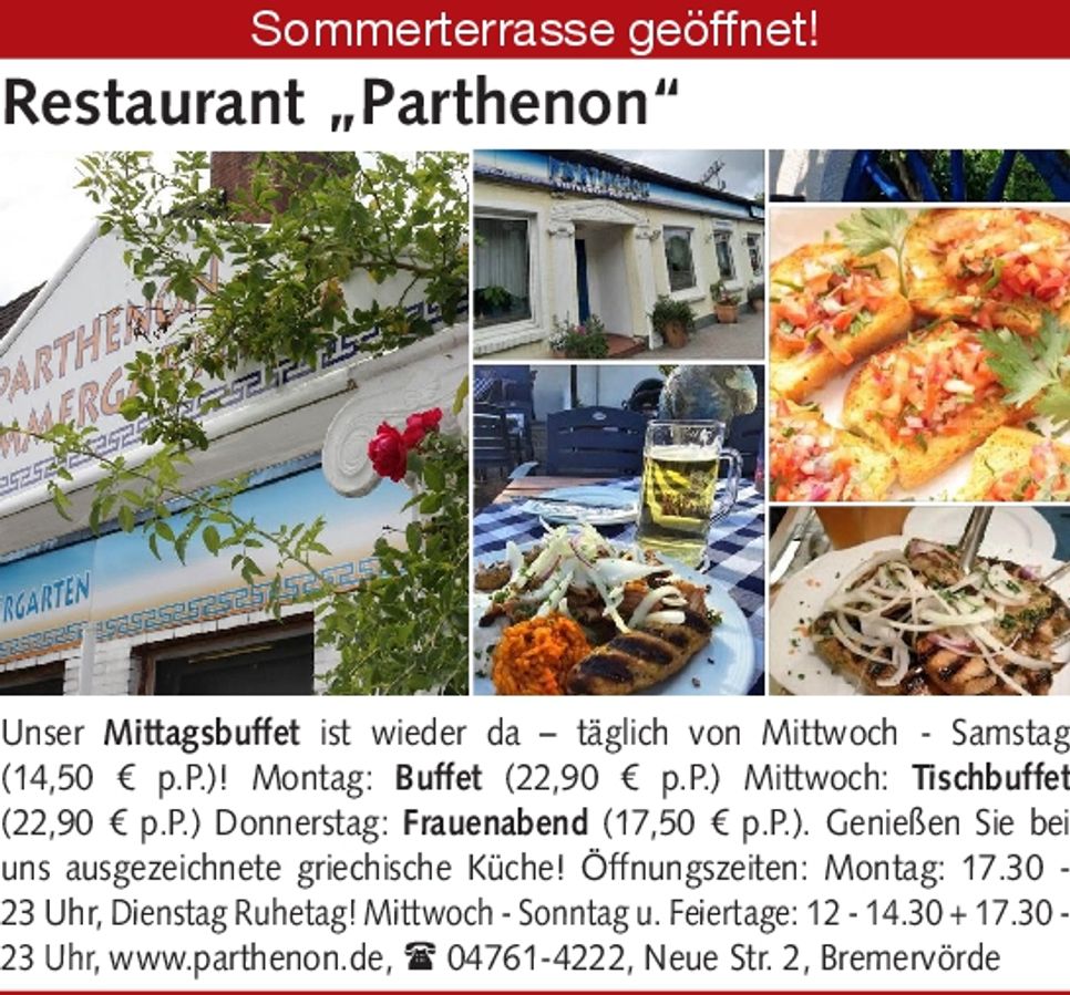 Sitzplatz-Mittagsbuffet