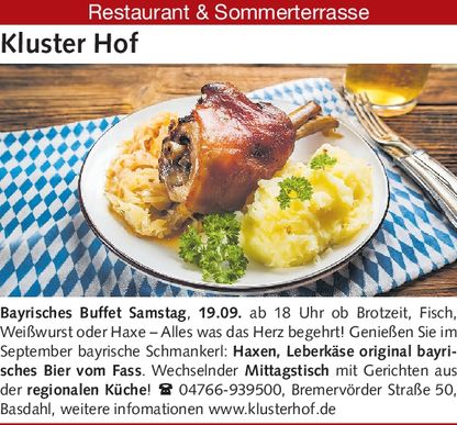Bayrisches Buffet - barische Wochen
