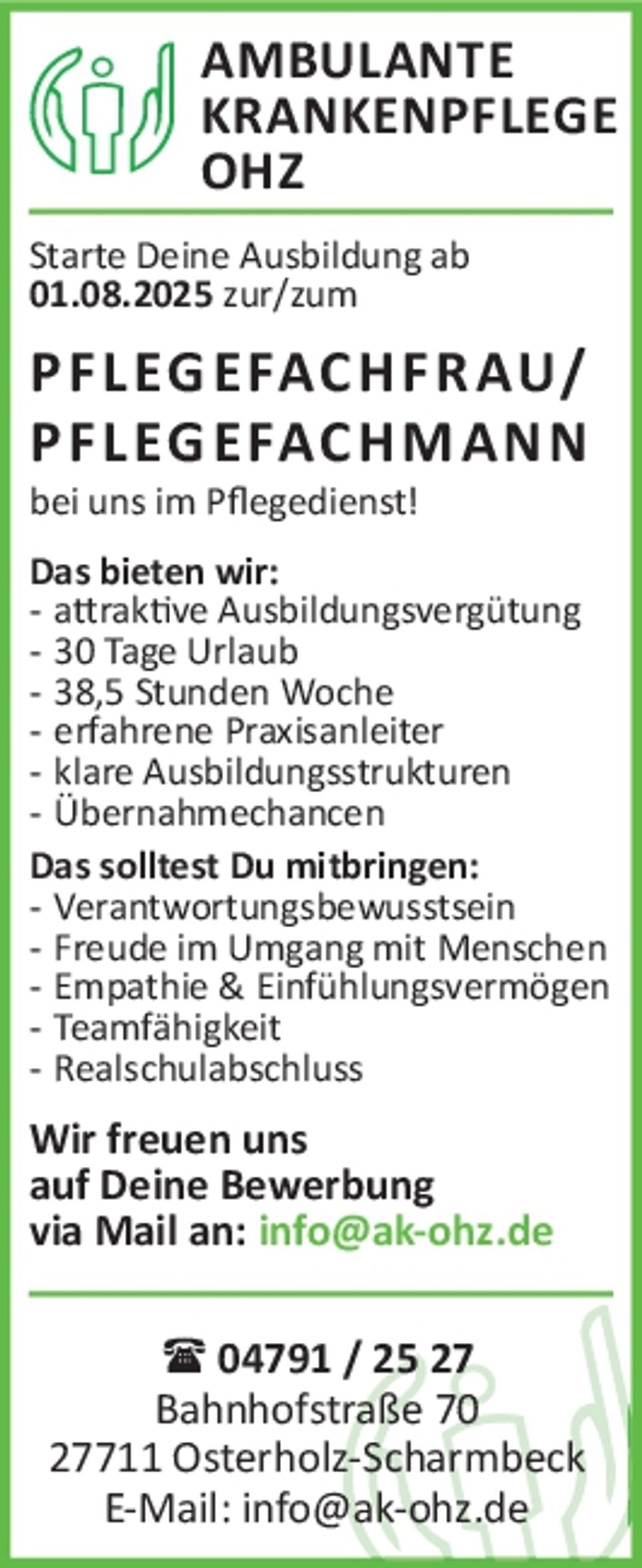 Azubi Pflegefachkraft