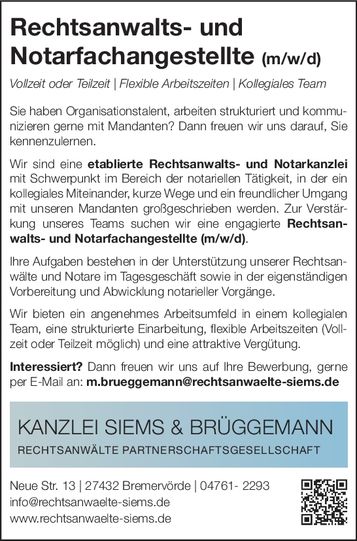 ReNo Fachangestellte m/w/d