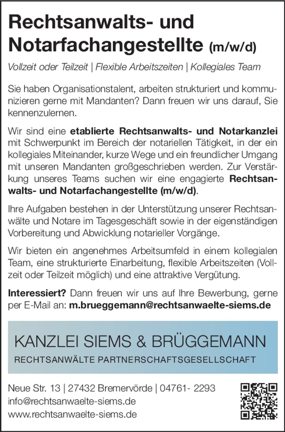 ReNo Fachangestellte m/w/d