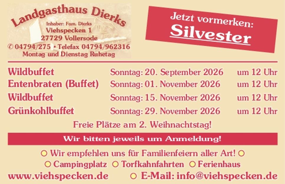 div. Ankündigungen