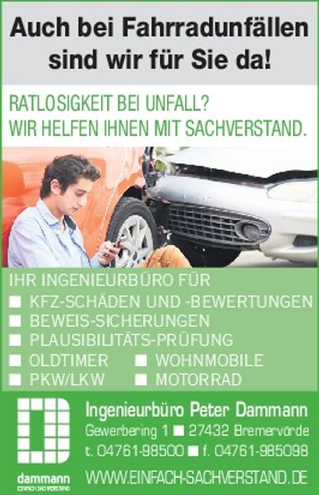 Auch bei Fahrradunfällen