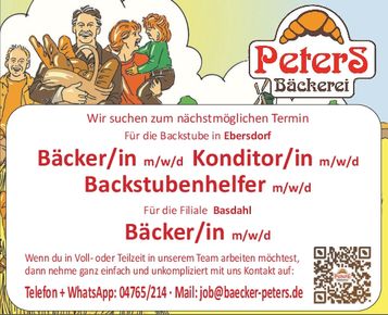 Bäcker / Bäckereiverkäuferin