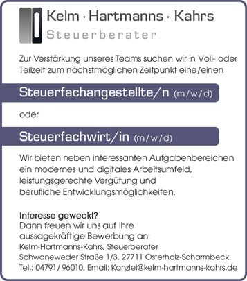 Steuerfachangestellt/Steuerfachwirt