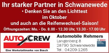Lichttest und Reifenwechsel