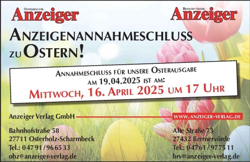In eigener Sache -Ostern