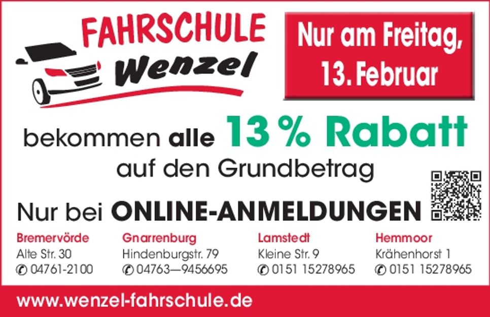 13 % auf den Grundbetrag