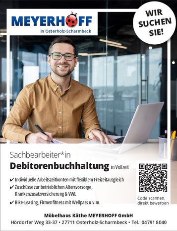 Stellenanzeige Debitorenbuchhaltung