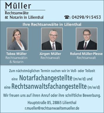 Notarangestellte/Rechtsanwaltsfachangest
