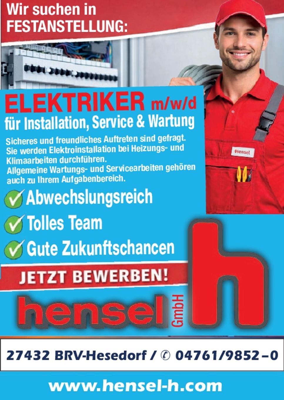 Berufswelt Elektiker m/w/d