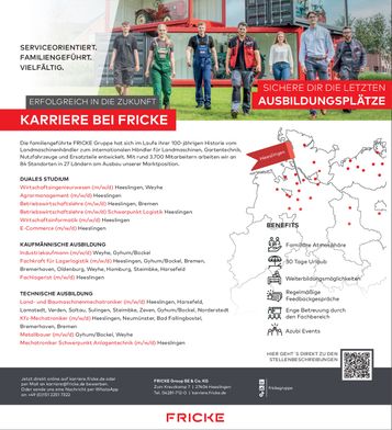 Karriere bei Fricke