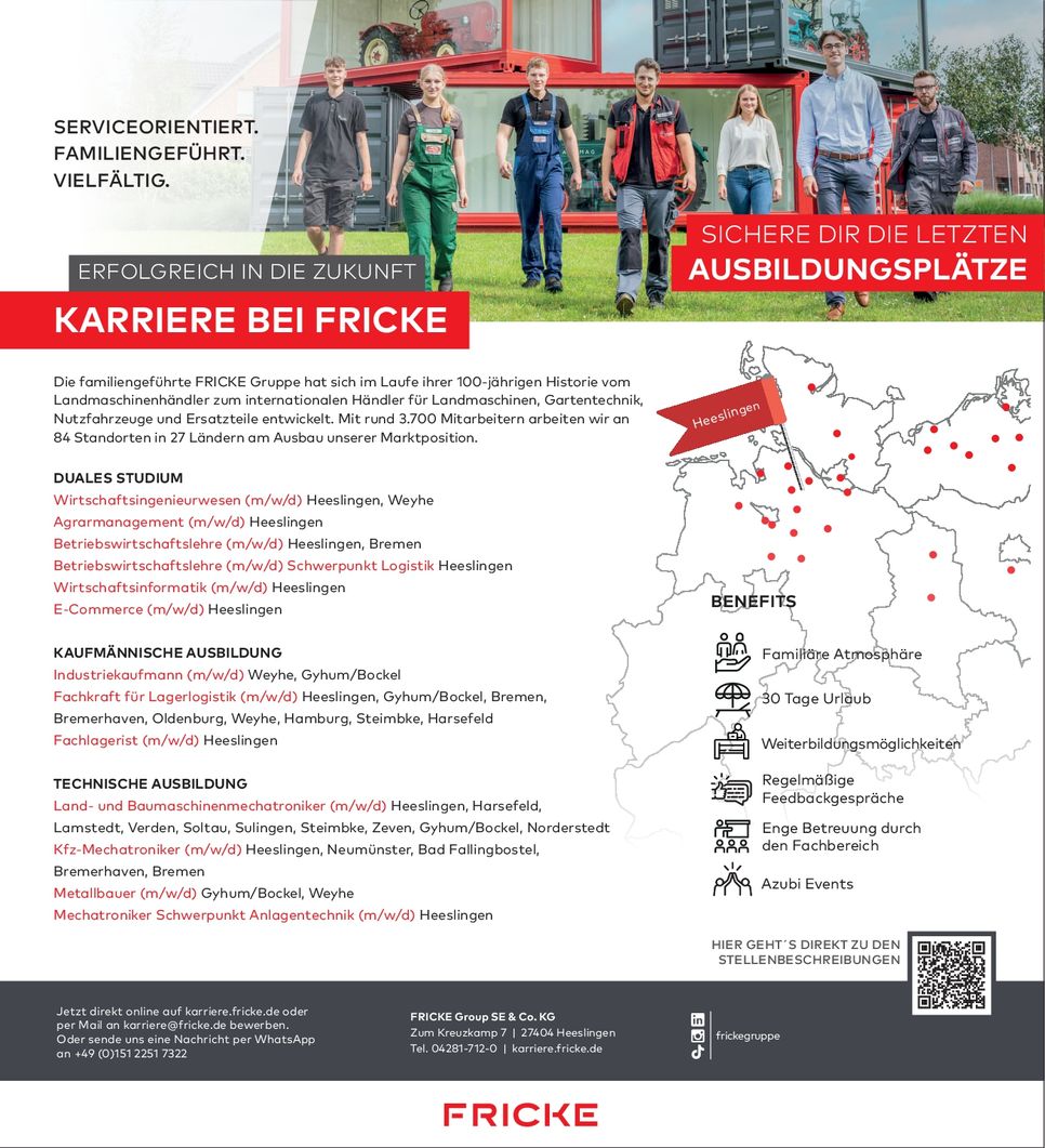 Karriere bei Fricke