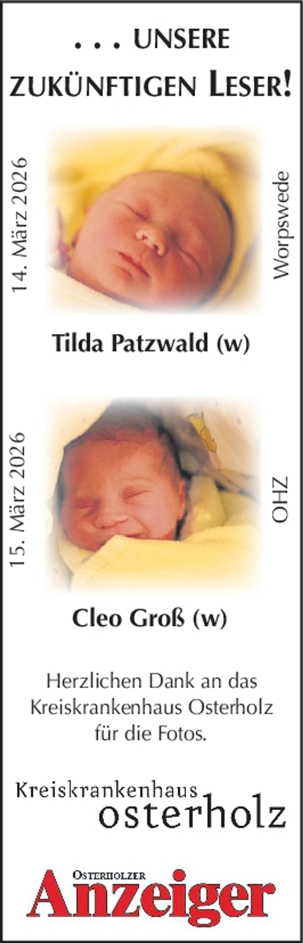 Babys OHZ 14.03+15.03