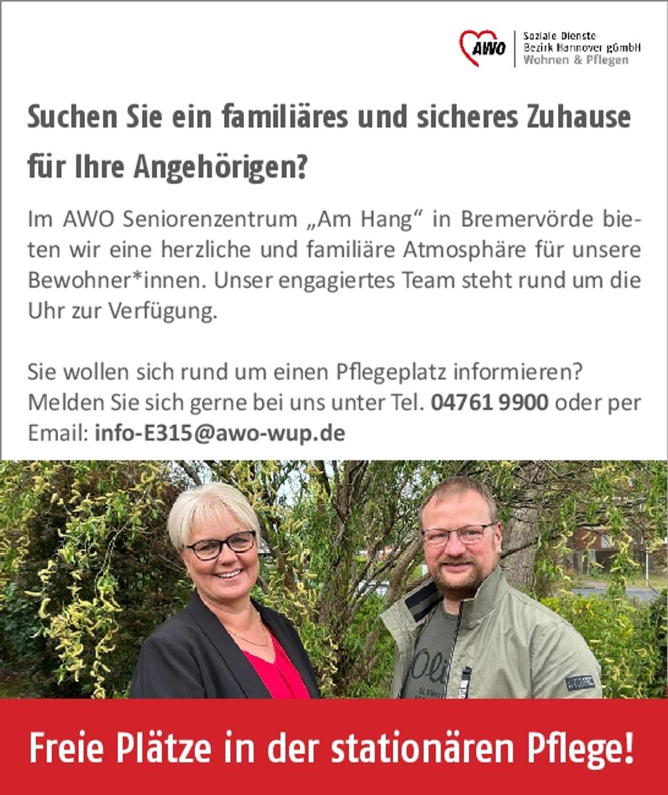 Freie Plätze
