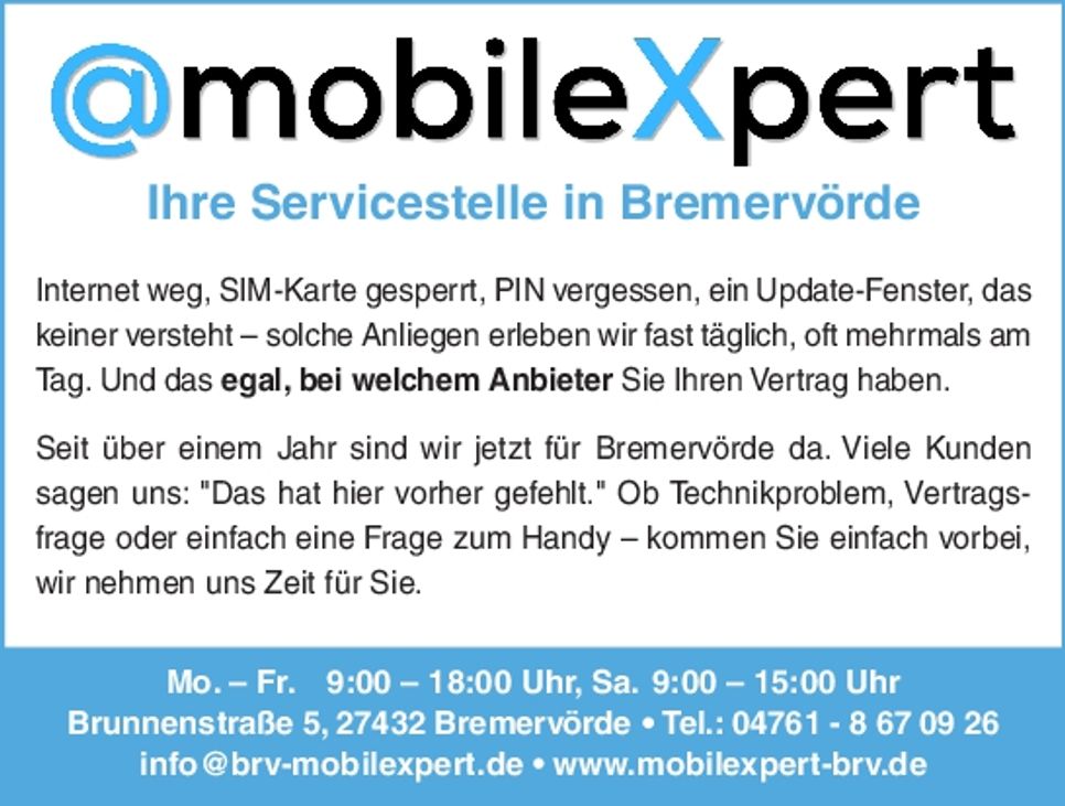 Servicestelle in Bremervörde