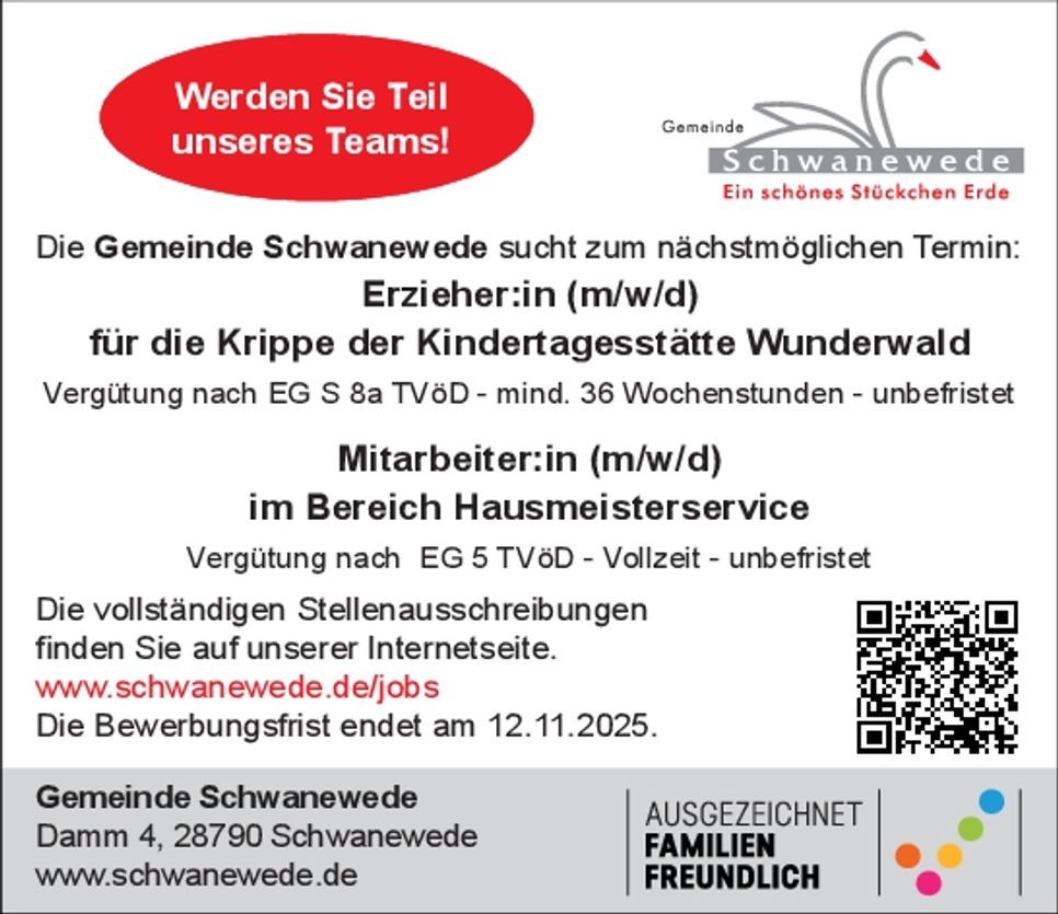 Erzieher (m/w/d), MA Hausmeisterservice 