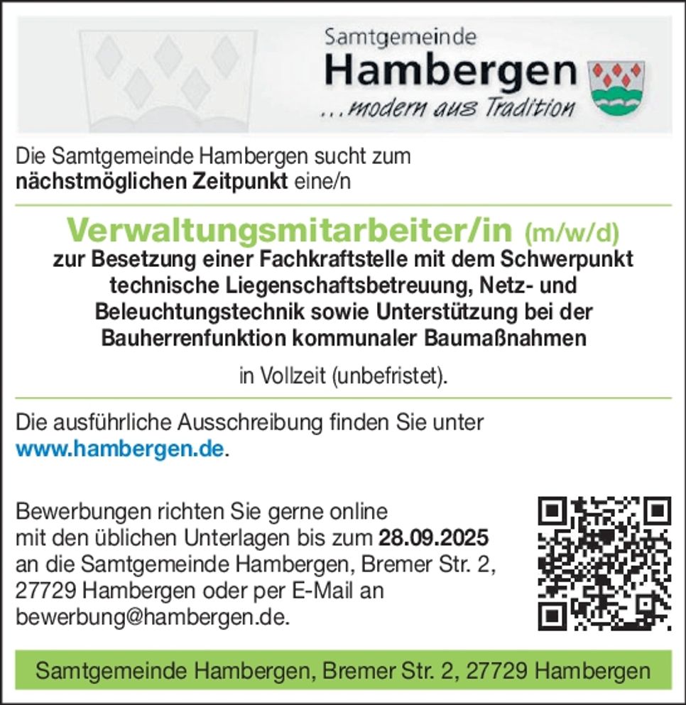 Verwaltungsmitarbeiter/in